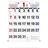 トーダン 2024年 カレンダー 壁掛け ３色ジャンボ文字月表 75.6 x 51.5cm TD-610