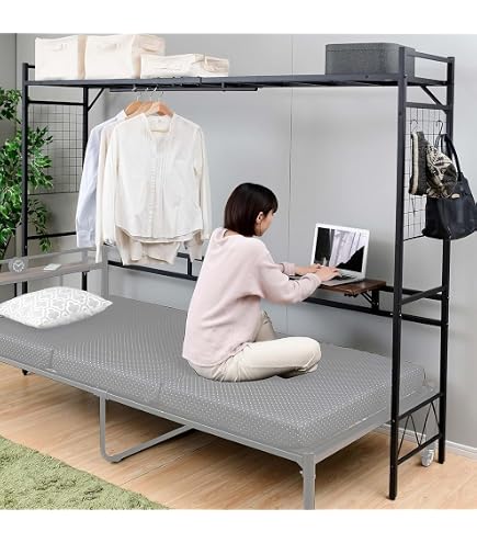 Amazon｜山善(YAMAZEN) ヘッドボード ベッドサイドラック (テーブル