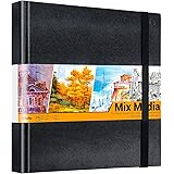 Mix Media Pad Ohuhu Square 210cm x 210cm Mixed Media Art Sketchbook 120 LB/200 GSM Heavyweight Papers 78 Sheets/156 Pages PU 