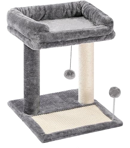 【M2319-76-48】大型猫対応キャットタワー 爪とぎスロープ付 Amazon | ねこちゃん大好き爪とぎ キャットタワー スイング | PetPro