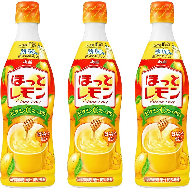 Amazon.co.jp: アサヒ飲料 ほっとゆず・かりん 470ml×3本 [希釈用