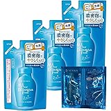 SENKA Foam Face Cleanser, Makeup Removal, Face Wash, Refill, 4.6 fl oz (130 ml) x 3 + Bonus