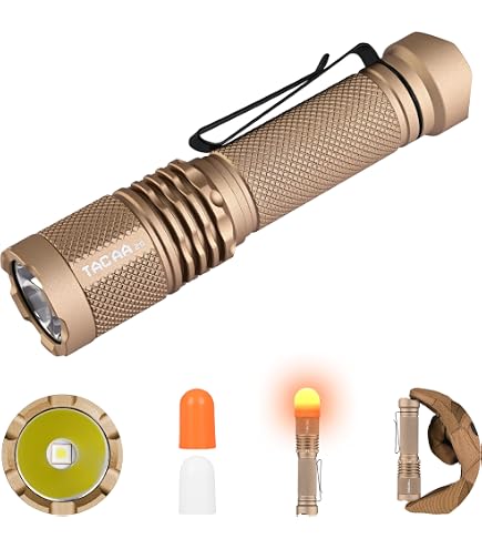 Amazon.co.jp: ACEBEAM T37 EDC タクティカル 5モード ロータリー磁気