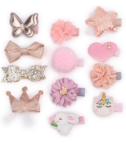 Amazon.co.jp: キッズ ヘアクリップ ヘアアクセサリー ヘアピン ミモザ