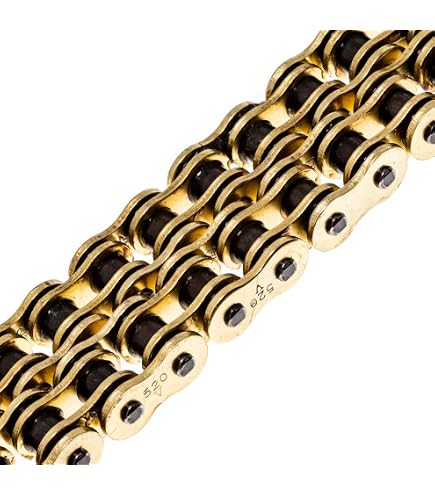 RK Chain 520MAXX-120-BC 120 Link Black Chrome RX Ring Chain - Konquer  Motorcycles 取寄せ 520 マックス X チェーン RK 520 - Max X Chain - 120 Links - Blue 520MAXX-120-BB #DRAG #12230944