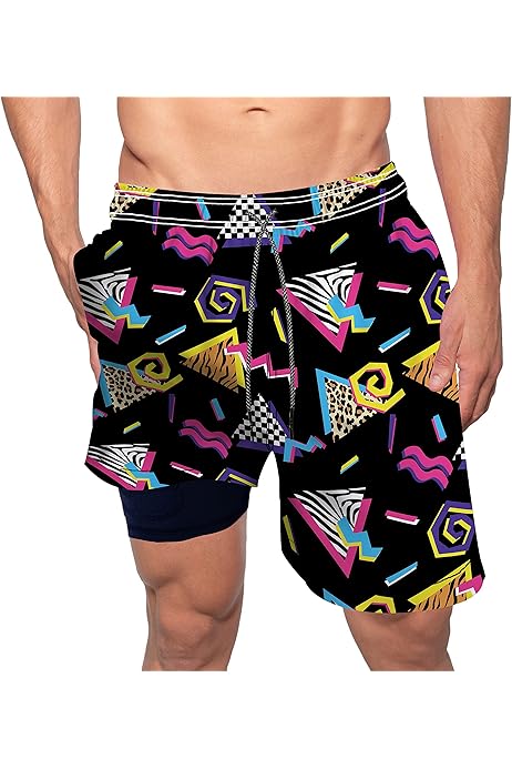 mens bathing suits with boxer liner