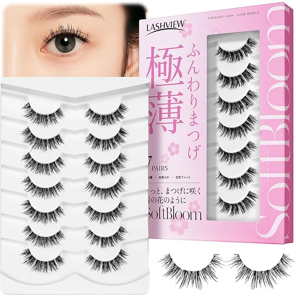 Amazon | RiPiれるまつげ ピュアナチュラル/ブラウンミックス/フル