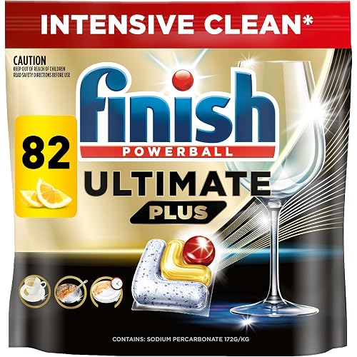 Finish Ultimate Plus Dishwashing Tablets Lemon 82 Pack