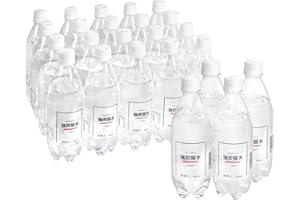 by Amazon スパークリング強炭酸水 ピーチ 500ml×24本 (Happy Belly)