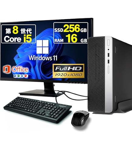 Amazon.co.jp: pcGrace 整備済みデスクトップパソコンセット Dell