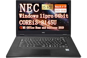 【整備済み品】ノートパソコン NEC Versapro VX-5 VKL21 15.6型 第8世代Core i3-8145U(最大動作3.9GHz)/Windows11 Pro/MS Office2019/WIFI内蔵/Webカメラ/LAN/Blue