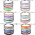 Hicarer 30 Pieces Friendship Bracelets Wave Handmade Kids Woven Braided Bracelet Waterproof Rope Bracelet Surfer Adjustable B