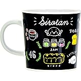 グッドプラス(GoodPlus+) しろたん マグカップ おしゃれ 電子レンジ対応 食洗機対応 コーヒーカップ 黒板柄