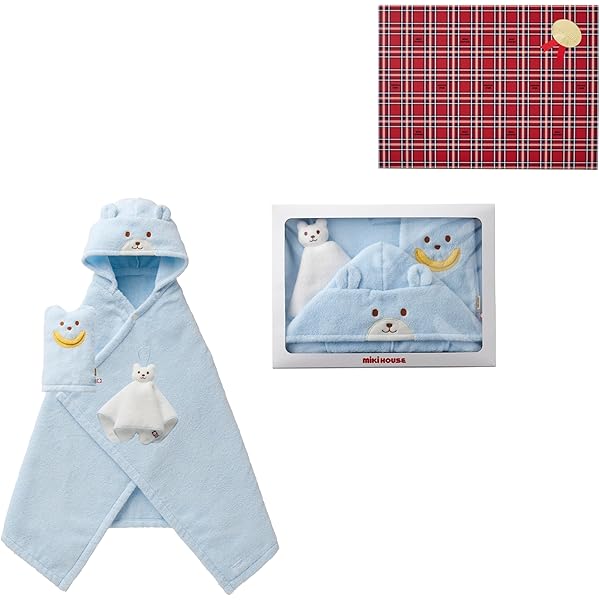 Amazon | [ミキハウス ホットビスケッツ] ポンチョ＆小物ギフト