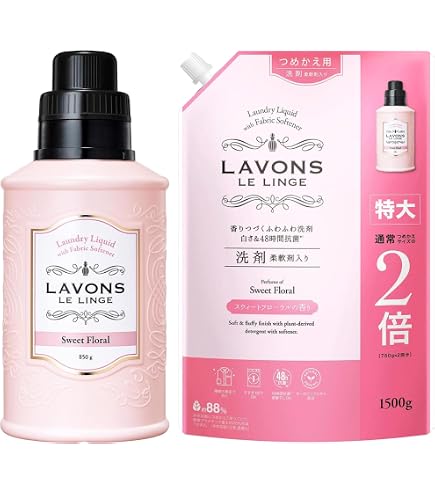 Amazon | ラボン(Lavons) 【セット買い】柔軟剤入り洗剤 フローラル