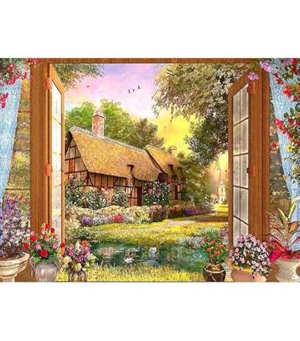 Amazon | 美しい藤の花、フレームなし、40X50cm アクセサリーのフル