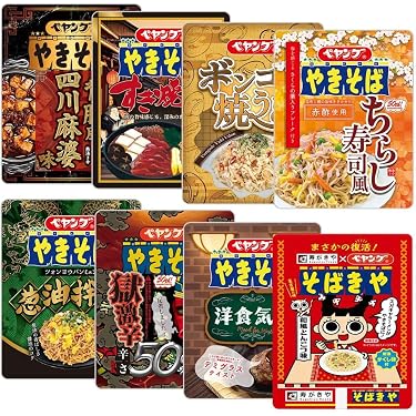 Amazon | ペヤング 焼きそば 8種類 詰め合わせ セット (そばきや 和風