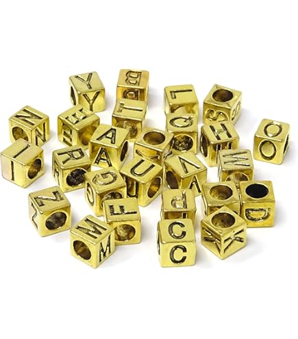 【即購入OK】100個( #4617) アルファベット 金　ビーズ　5㎜ 楽天市場】アルファベット ビーズ ゴールドの通販