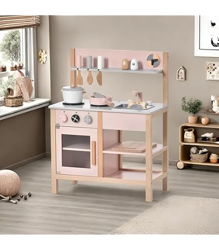 Amazon | Costco 木製 ゴージャス おままごと キッチン | セット