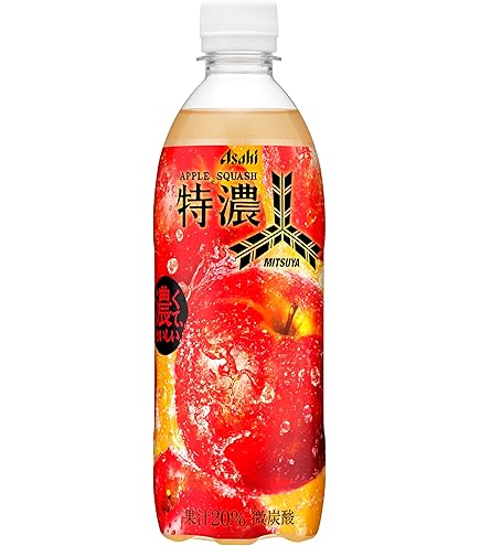 Amazon.co.jp: アサヒ飲料 三ツ矢 特濃アップルスカッシュ 500ml×24本