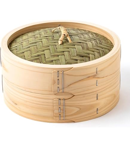 Amazon | 和せいろ 桧製 板底 4つ穴 日本製 (27cm 2升用) | 梅沢木材