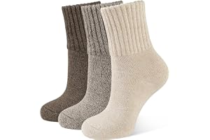 CLOSEMATE Womens Thick Full Cushioned Thermal Warm Boot Socks for Winter 3 Pairs