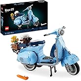 LEGO Icons Vespa 125 10298 Scooter, Vintage Italian Iconic Model Building Kit, Display Collection Décor Set for Adults, Relax
