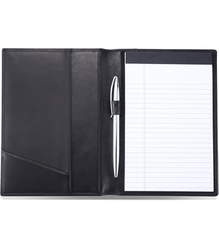 Mymazn Padfolio Portfolio Folder, Faux Leather | Ubuy - View #4