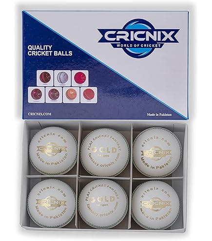 Amazon.co.jp: Cricnix クリケットボール プレミア ホワイトレザー (3