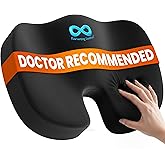 Everlasting Comfort Office Chair Seat Cushion Pillow for Back, Coccyx, & Tailbone Pain Support Pad