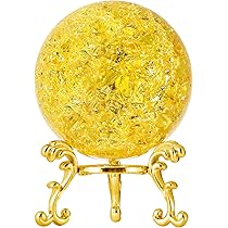 Amazon.co.jp: LONGWIN 50mm氷割れ水晶玉装飾ガラス玉インテリア