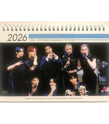 Amazon.co.jp: スキズ グッズ 卓上 カレンダー (写真集) 2026~2027年