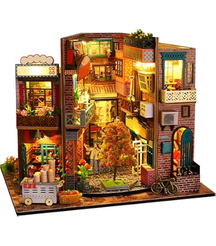Amazon | Shuiling ドールハウス ミニチュア 手作りキット 【魔法の家A