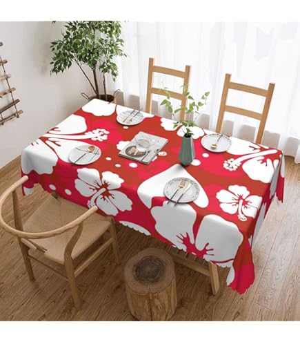 ハワイアンキルト　テーブルクロス　円卓用　＊新品、未使用 Amazon｜テーブルクロス 食卓カバー ハワイアンパターン 大判