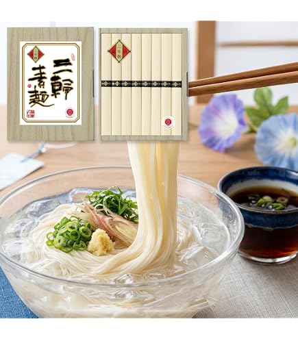 Amazon.co.jp: 麺匠屋 よし井 三輪素麺 蔵熟二年物 BD-25N : 食品