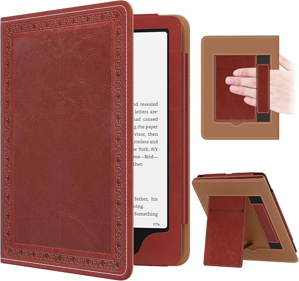 MoKo Kindle Paperwhite 2024/2021 Cover, 12/11th Generation, 7/6.8 Inch Protective Cover, Full Body Protective Case for Kindle Colorsoft 1st Generation 2025 7 Inch, Kindle Paper White, Stand Case with - 1
