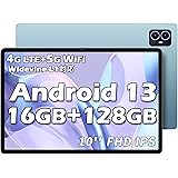【2024 Android 13 タブレット】TECLAST M50HD タブレット 10インチ 16GB+128GB+1TB拡張，8コアCPU タブレットWidevine L1対応，1920*1200 FHD IPS 画面，4G LTE SIMフリ