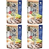 にんべん 海鮮だし塩鍋つゆ 750g×4袋 [ストレートタイプ かつお節 さば節 まぐろ ホタテ むろあじ いわし] 1699年創業 鰹節・だし専門店のにんべん