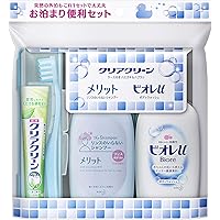クリアクリーン 花王(Kao) トラベルセット (シャンプー・ボディソープ・歯ブラシ・ハミガキ粉)(※歯ブラシの色は選べません)