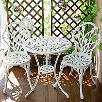 Amazon.co.jp: ガーデンチェア 3点セット ガーデンテーブルセット 庭