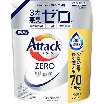 Amazon | 花王 アタックZERO 詰替 特大 810g | 花王 | 液体洗剤