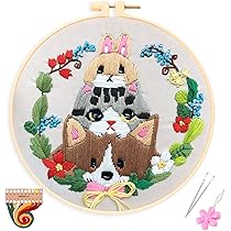 Amazon | SUPECENT 刺繍キット 初心者向け クロスステッチ刺繍