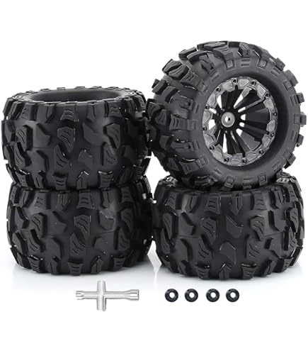 Amazon | AllinRC 1/8スケール RCモンスタートラックタイヤ 3.8