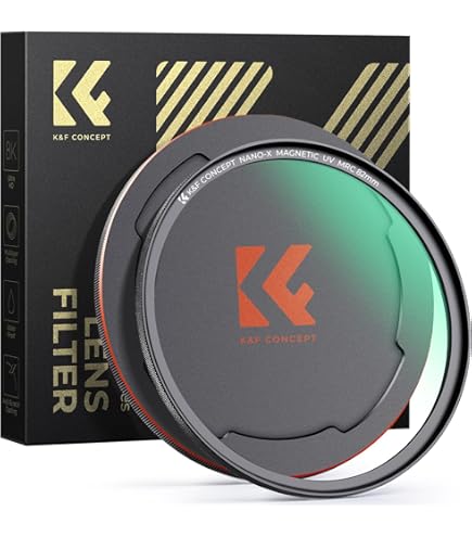 Amazon | K&F CONCEPT 77mm マグネット式ブラックミスト1/4+レンズ