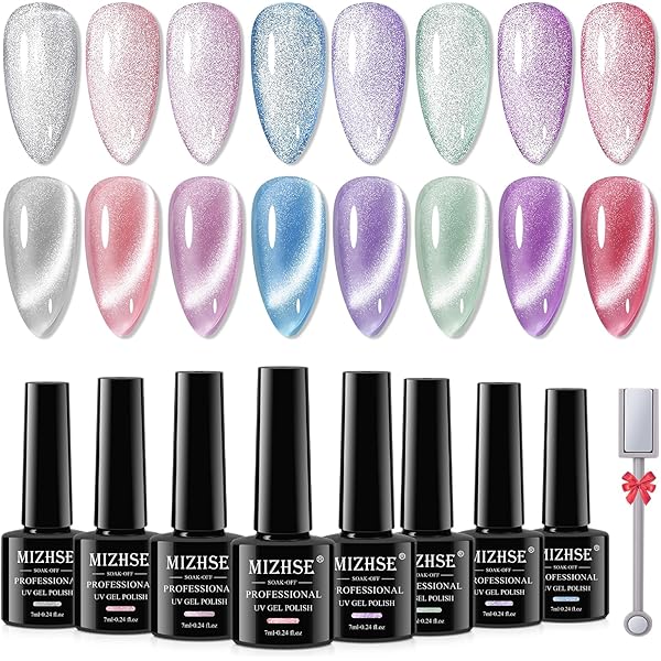 Amazon.co.jp: MIZHSEキャットアイ ジェルネイルポリッシュ : ビューティー