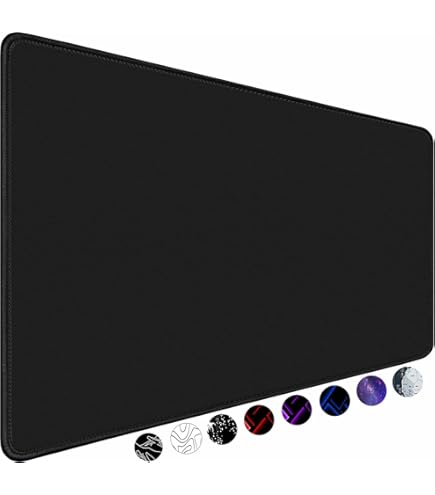 Keycadets Gravity Gaming Mouse Pad, Large Desk Pad For Keyboard And Mouse, Non-Slip Mousepad Gaming Desk Mat With Foam Core, Anti-Fray Lock Stitching