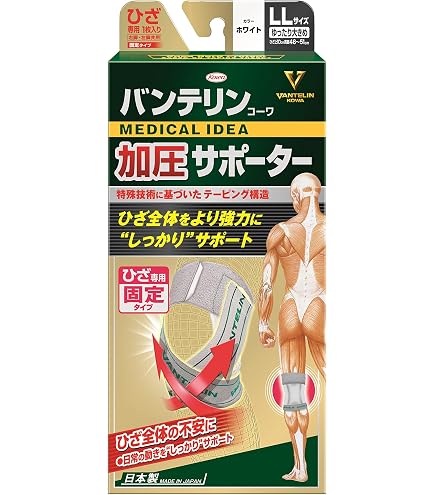 Amazon.co.jp: バンテリンサポーター ひざ専用 しっかり加圧 ゆったり