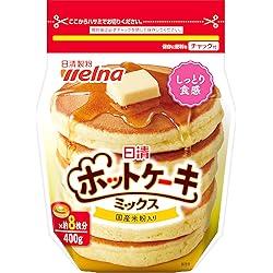 ほっとけーき Amazon | 日清製粉ウェルナ ホットケーキミックス チャック付 400g ×6