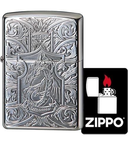 Amazon.co.jp: ジッポー(Zippo) ライター 防風 真鍮製 CREST クレスト