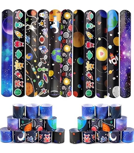 48 Stück Y2K Slap Armbänder In 12 Designs | Rosa Retro-Party-Deko Für Teenager – Ideal Für Goodie Bags & Themenpartys